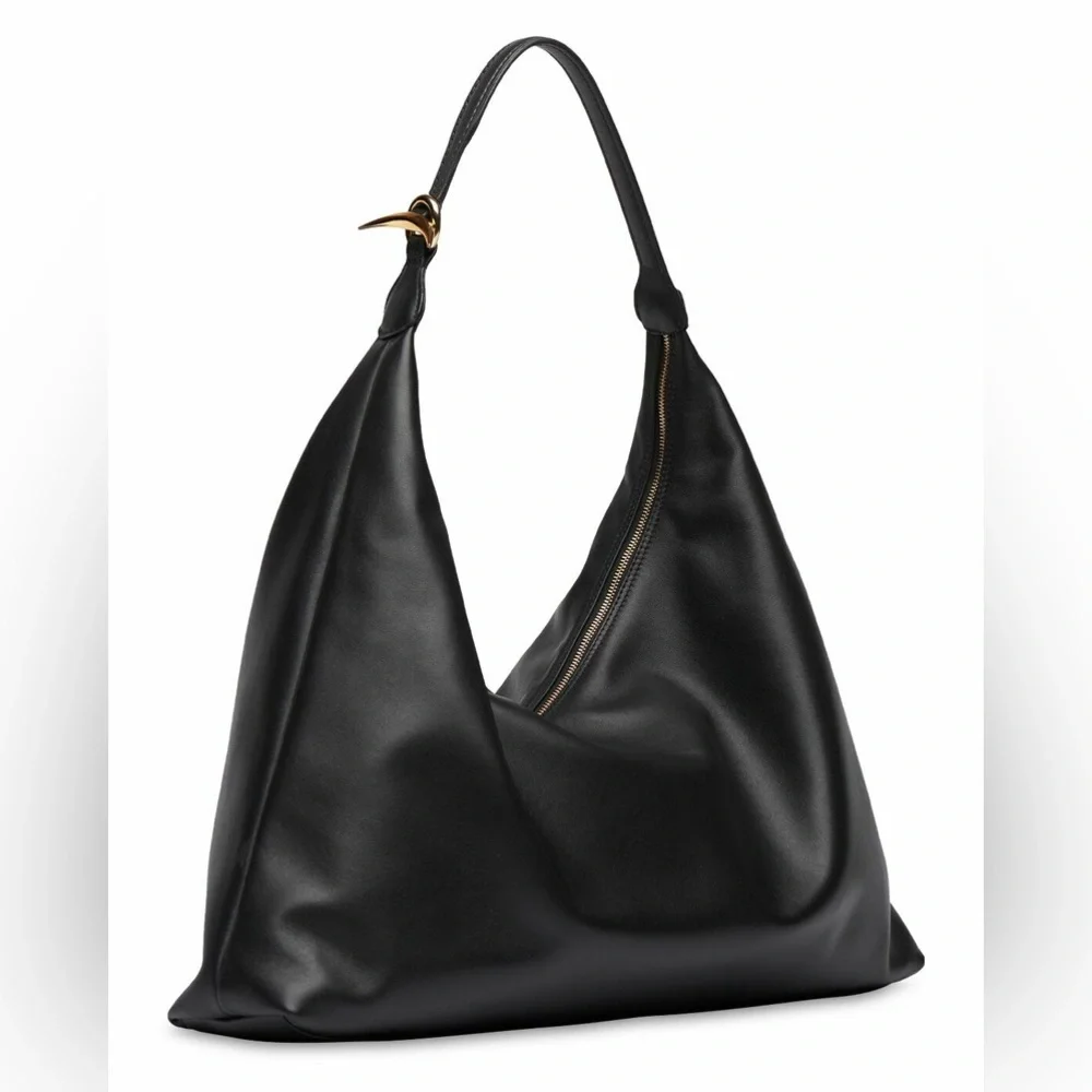LITTLE LIFFNER Pillow Hobo Leather Tote Bag